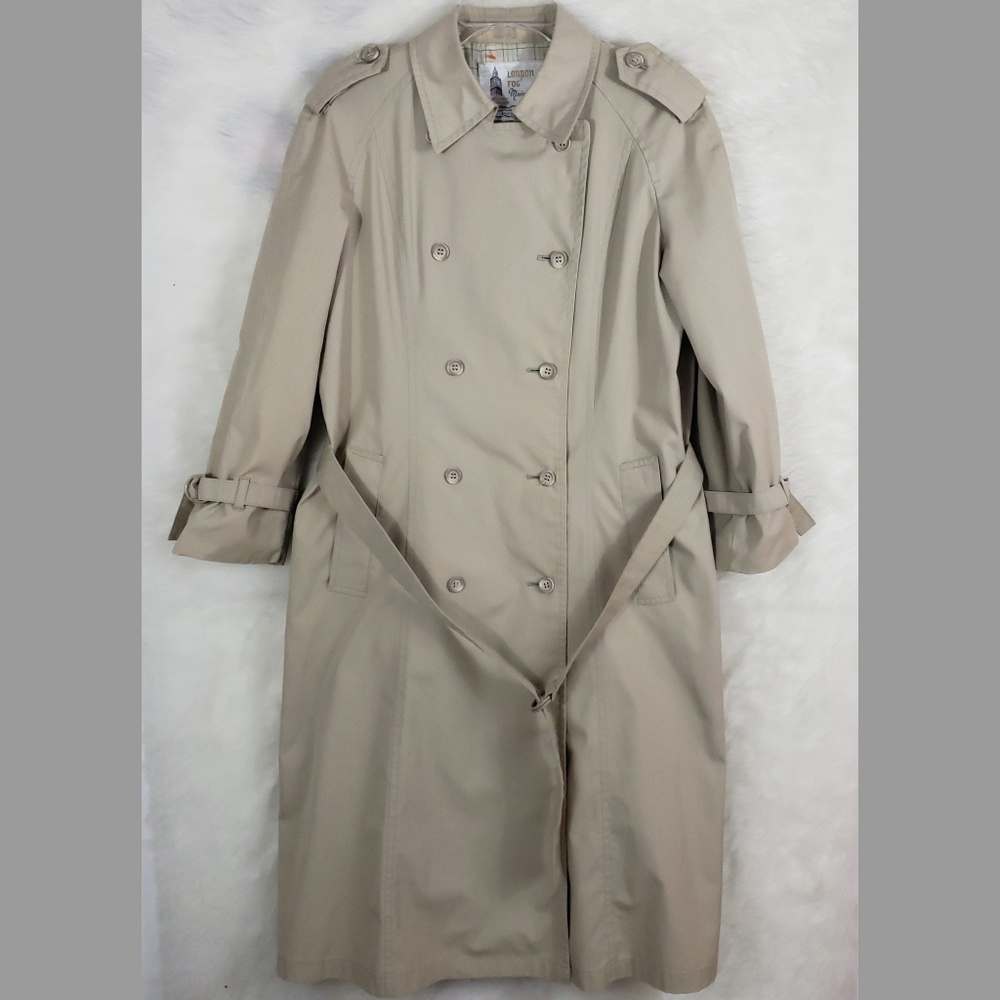 ❌SOLD❌London Fog Double-Breasted Trench coat - Picture 3 of 8